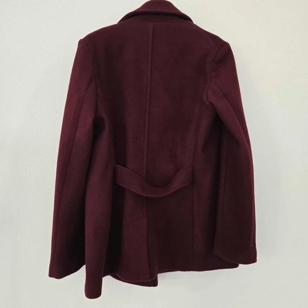 Old Navy Burgundy Peacoat size medium‎ EUC